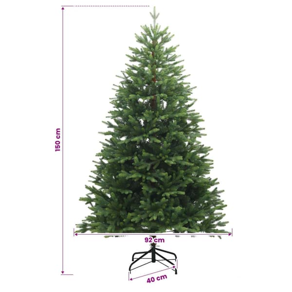 Plast Hingad Julgran 150 cm 150 LED-lampor Varmvit