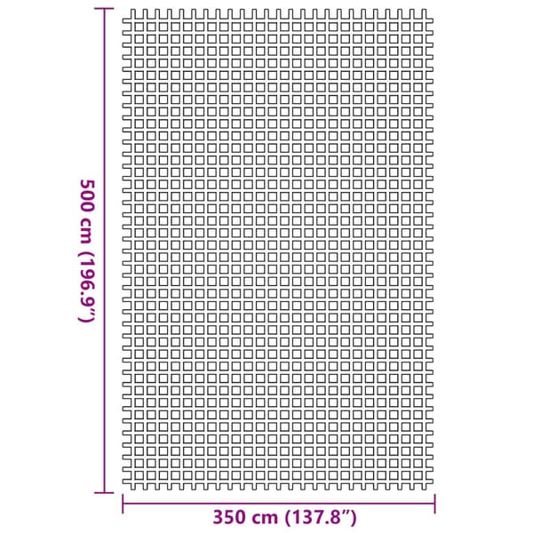 Tältmatta Antracit 500 × 350 cm Polyester