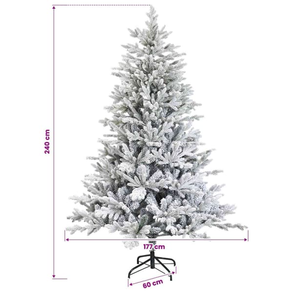 Plast Hingad Julgran 240 cm 300 LED-lampor Varmvit