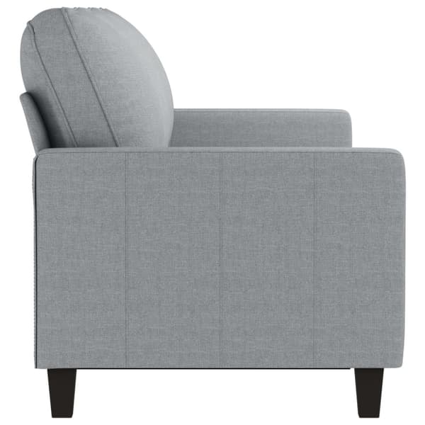 3-sitssoffa ljusgrå 180 cm tyg