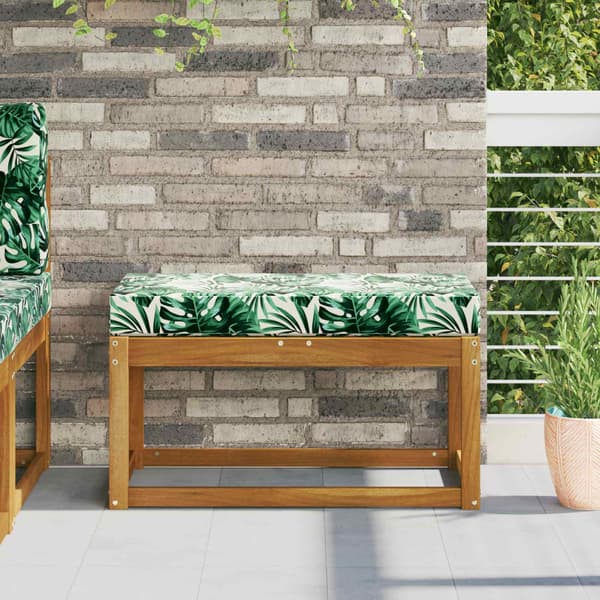 Utomhus sitskudde Tropiska Blatt 80 x 40 x 8 cm 100% Polyester