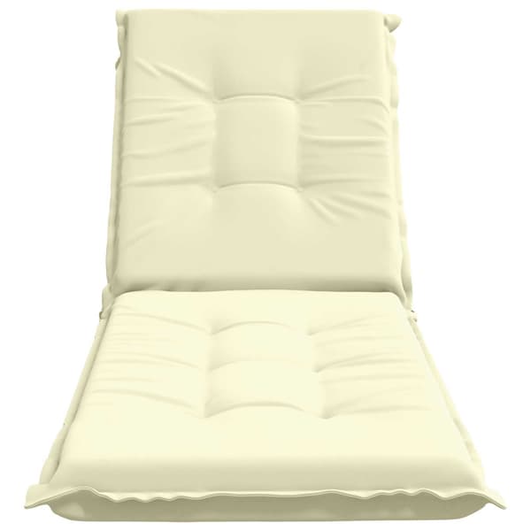 Solstol Kudde GEMERT 100% Polyester Gräddvit 190 x 60 x 9 cm