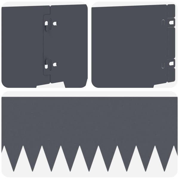 Kant för gräsmatta 30 pcs 103 x 20 cm metall Antracit