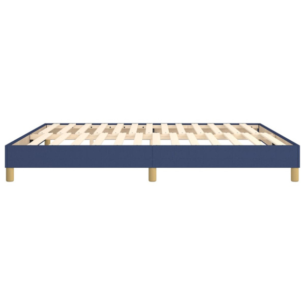 Boxspring-sängram blå 180x200 cm tyg