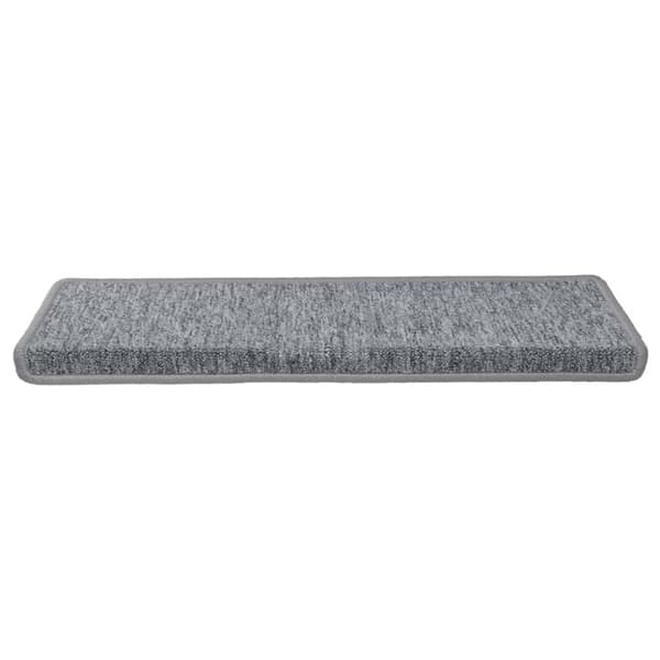 Trappmattor 30 st 65x21x4 cm ljusgrå rektangulär kant
