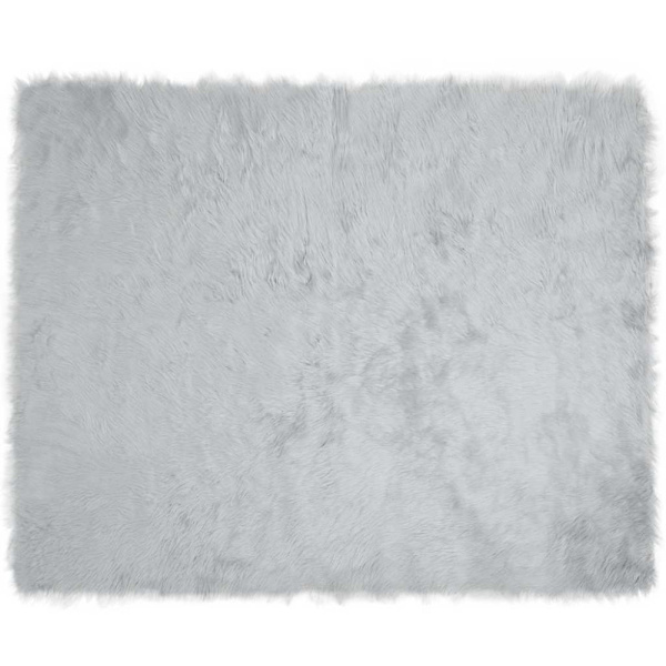 Fuskfäll matta TAFALLA Grå 200 x 280 cm Polyester
