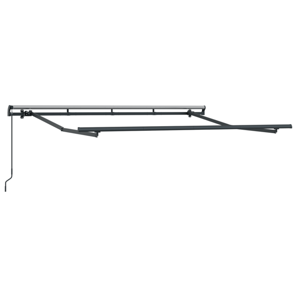 Utfällbar markis Antracit 250 x 200 cm tyg
