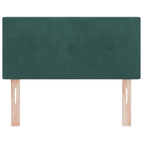 Huvudgavel Mörkgrön 100 cm Sammet