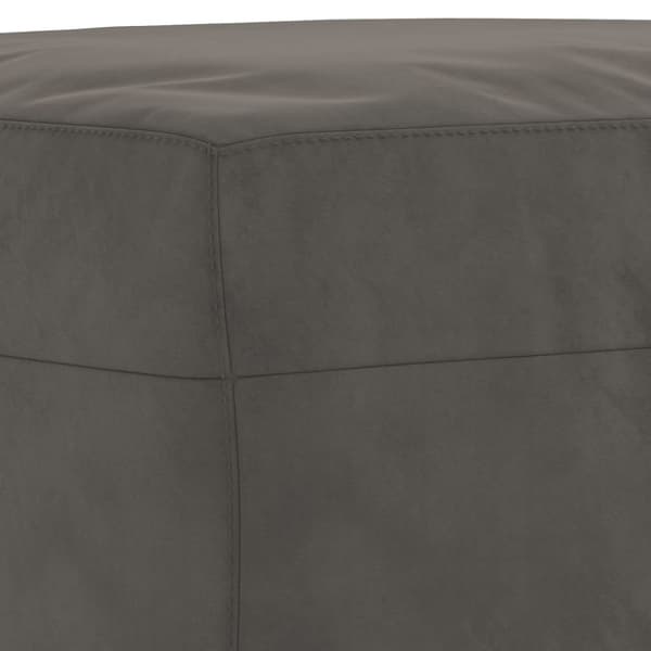 Bänk mörkgrå 70x35x41 cm sammet