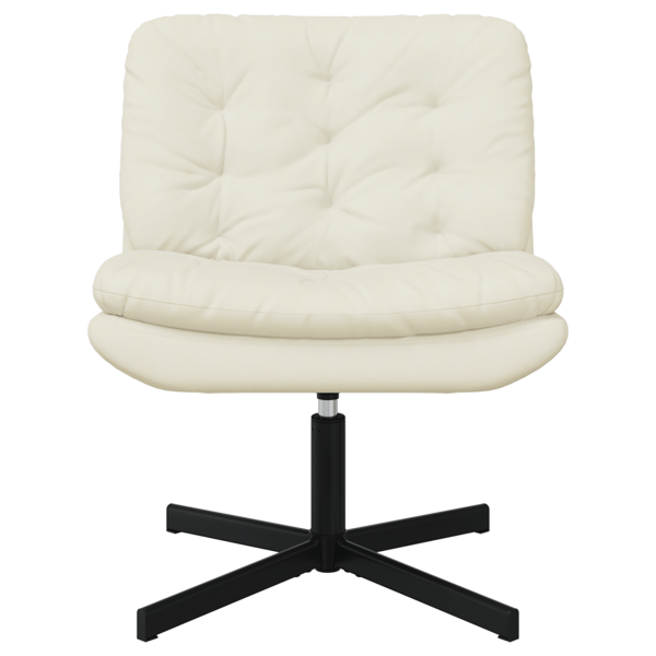 Svängbar Avkopplingsstol Kräm 63 x 75 x 76 cm Sammet