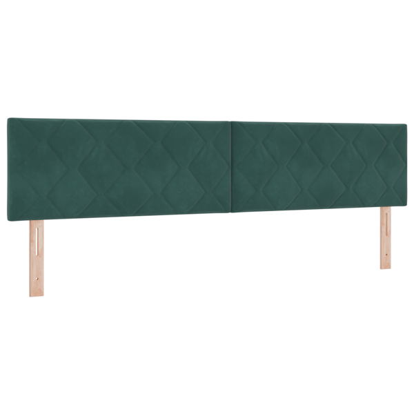 LED huvuddyna Mörkgrön 200 cm Sammet