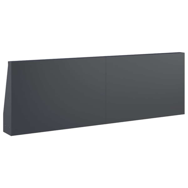 Stödvägg 6 st 60 x 12 x 30 cm Stål Antracit