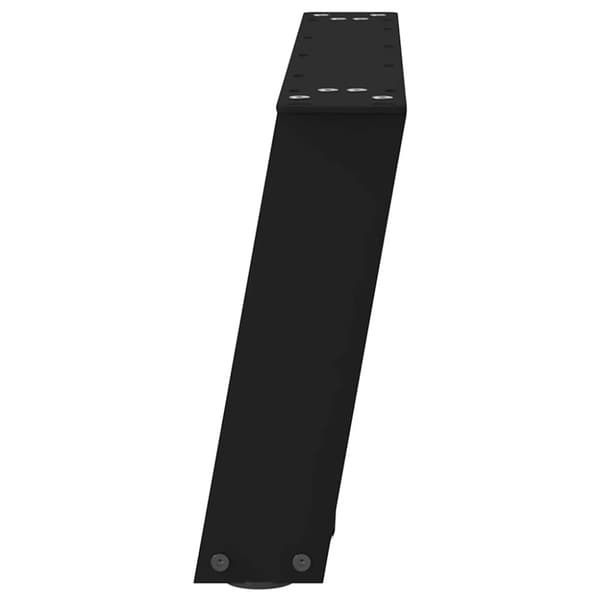 Soffbordsben U-formade 2 st svarta 60x(30-31) cm stål