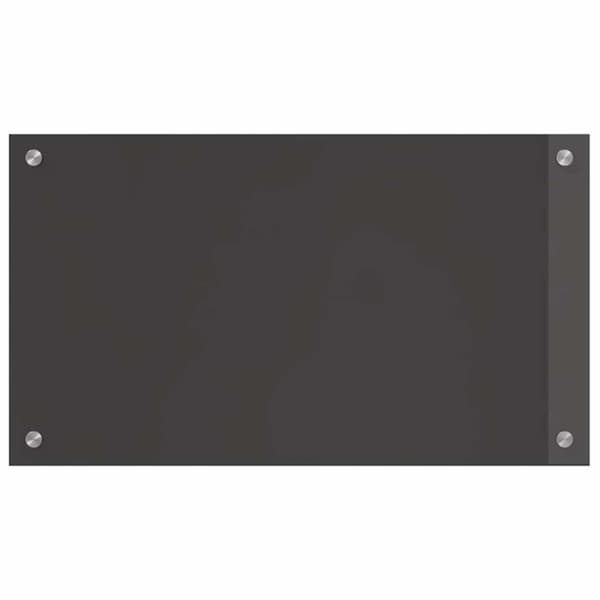 Köksskydd 2 pcs Mörkgrå 70 x 40 cm härdat glas