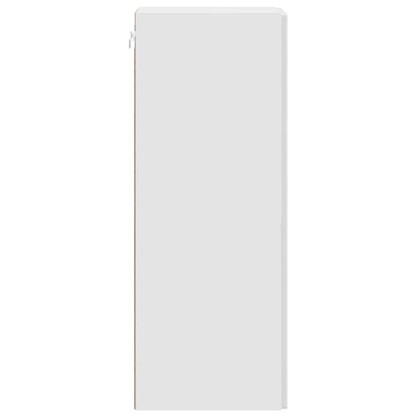 Väggmonterat skåp Vit högglans 66 x 34,5 x 90 cm