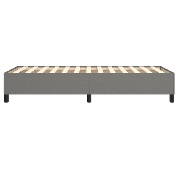 Boxspring-sängram mörkgrå 90x190 cm tyg