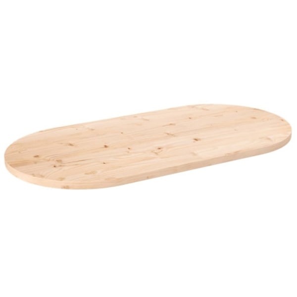 Bordsskiva 90x45x2,5 cm oval massiv furu