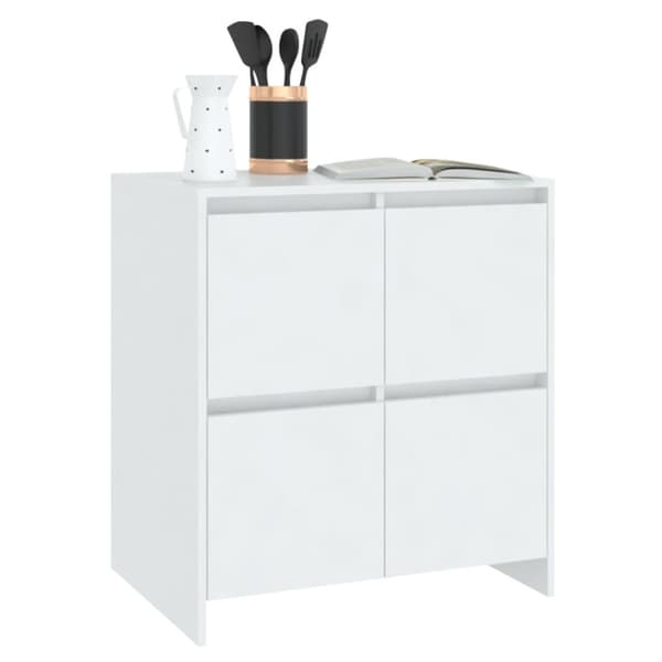 Skänkar 2 st vit 70x41x75 cm konstruerat trä
