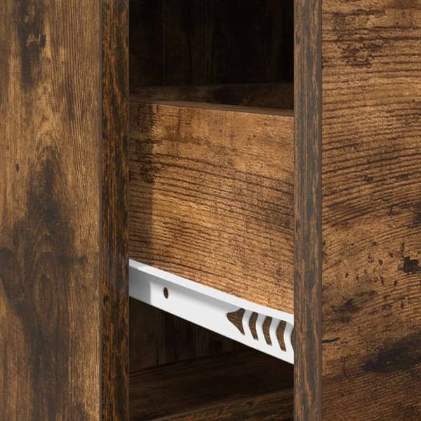 Sideboard Rökt ek 75 x 33 x 80 cm Konstruerat trä