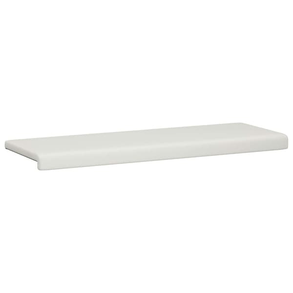 Bänk kudde Konstläder Vit Djup 35 cm
