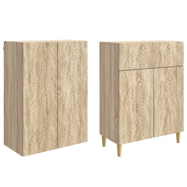 Skåpset 2 pcs Konstruerat trä