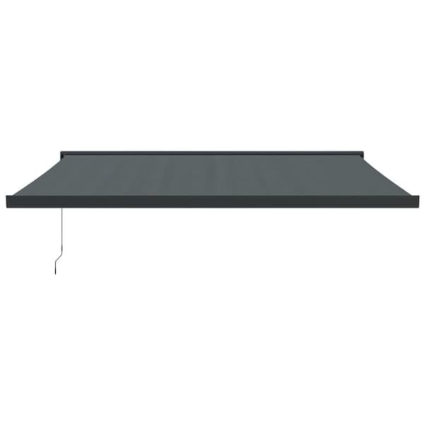 Markis infällbar antracit 4x3 m tyg&aluminium