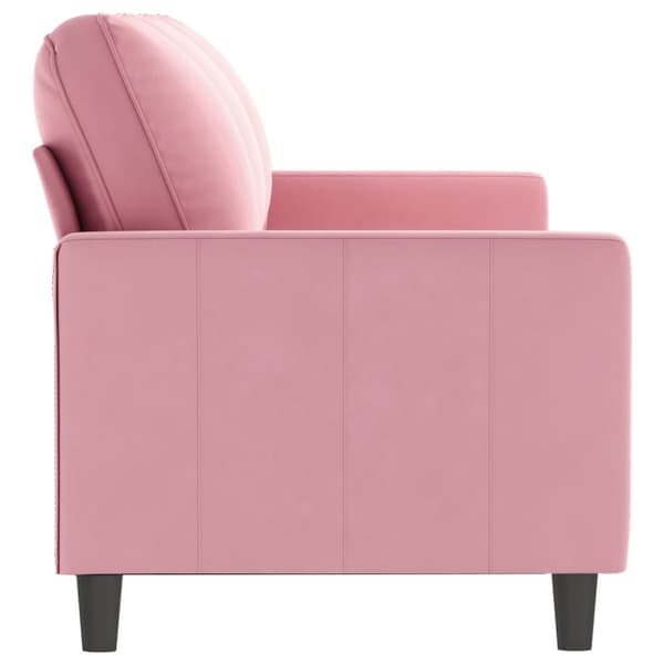 3-sitssoffa rosa 180 cm sammet