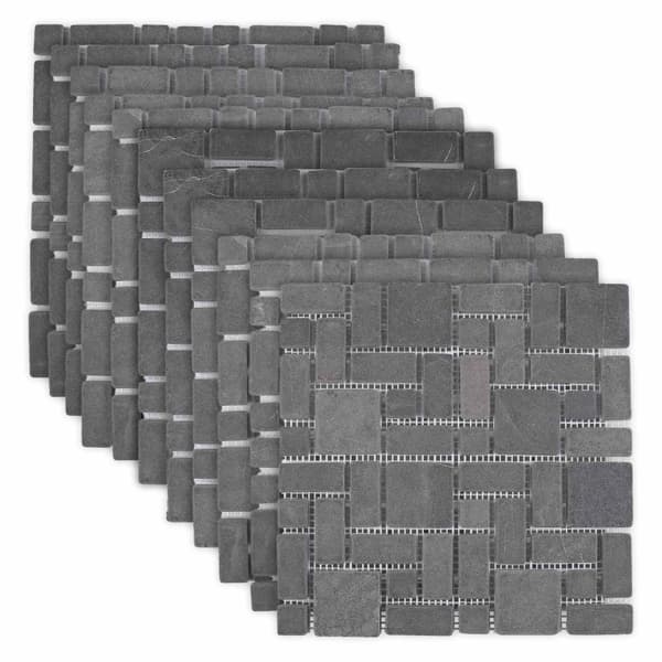 Mosaikplattor Grå 30 x 30 cm Marmor
