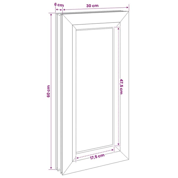 Källarfönster RISOR 30 x 60 cm PVC och klart glas