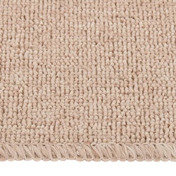 Trappstegsmattor halkfri 15 st 60x25 cm beige rektangulär