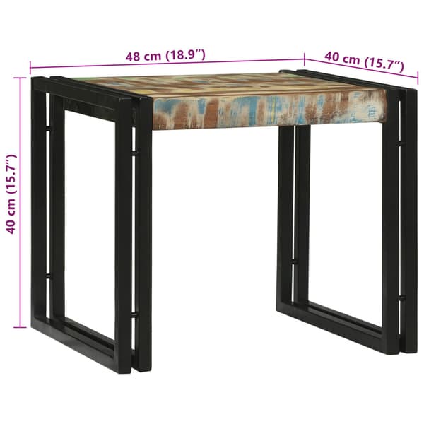 Kaffeebord 2 pcs Flerfärgsdesign Solid återvunnen trä