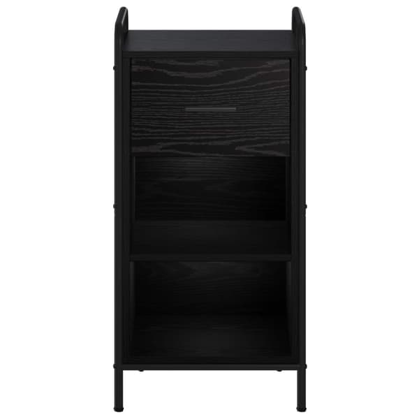 Sideboard Svart ek 97 x 33 x 81 cm Konstruerat trä