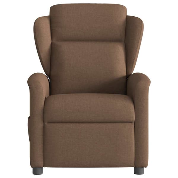 Massagefåtölj brun tyg