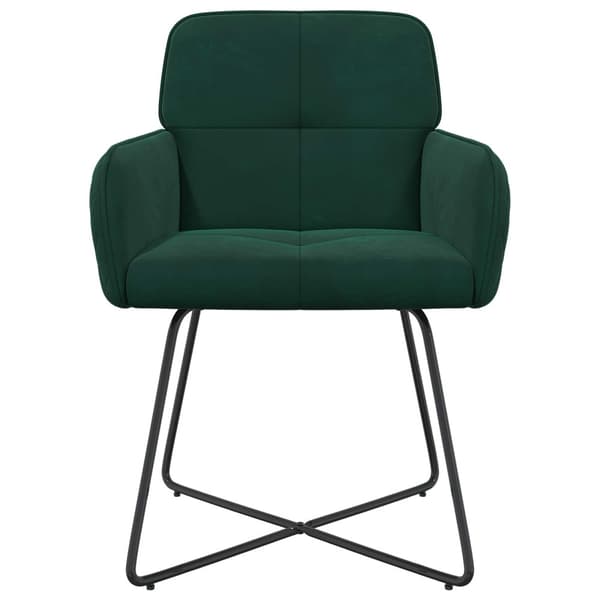 Matstolar 6 pcs Sammet Mörkgrön 59 x 56,5 x 86 cm