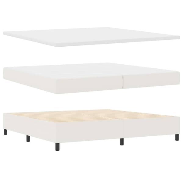 Bäddfjäder Grädde och vit 200 x 200 cm Kordread tyg