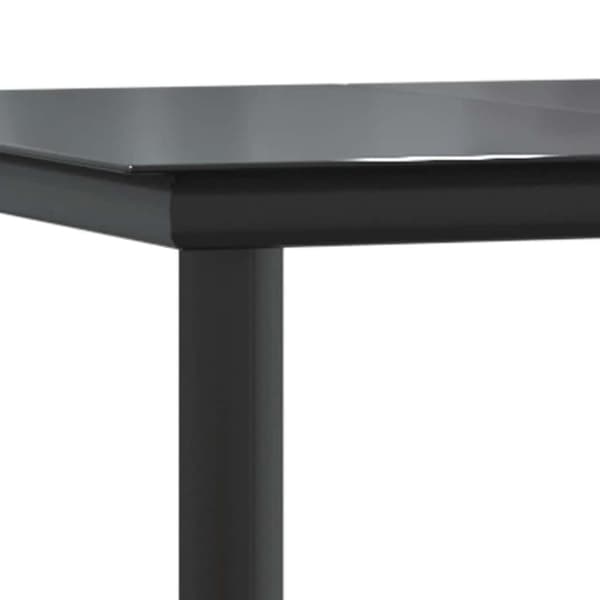 Matgrupp för trädgården 7 delar brun polyrotting glas