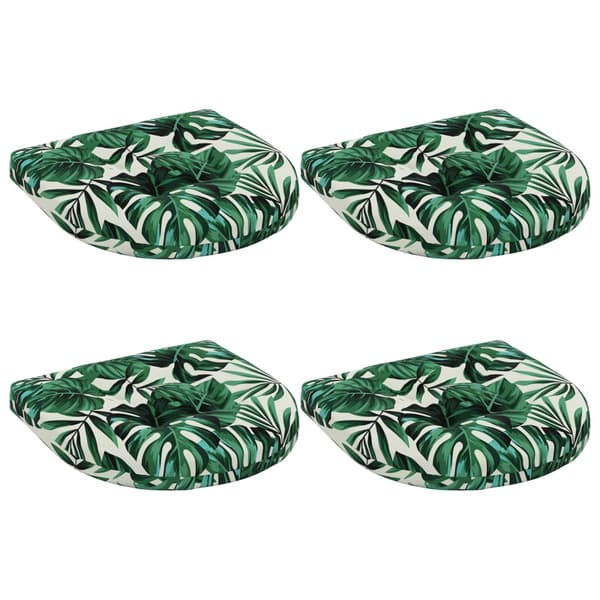 4-delade Sittdynor 4 st 100% Polyester Bladmönster
