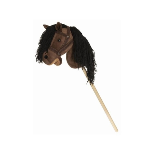 Käpphäst med tyglar brun 80cm