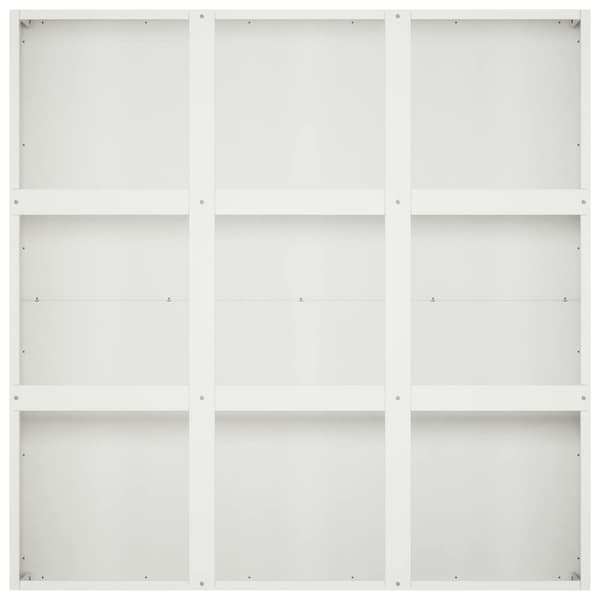 Trädgårdsplanterare Vit 100 x 100 x 40 cm Kallvalsat stål