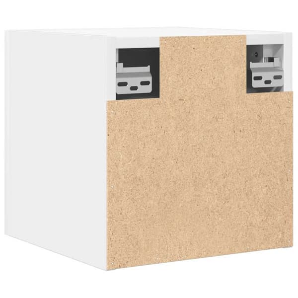 Väggmonterad tv-bänk vit 30,5x30x30 cm