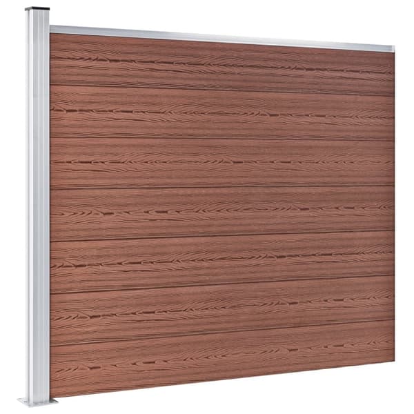 Staketpaneler WPC 353x146 cm brun
