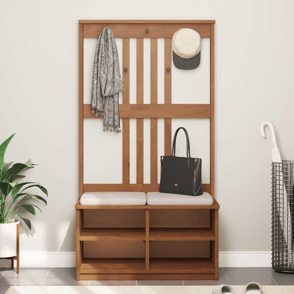 Hallträd SANDNES 87x40x159,5cm massiv träfuru