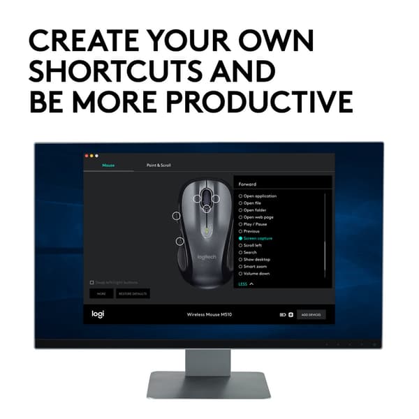 Logitech M510 datormöss RF Trådlös laser