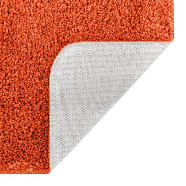 Halkfri badmatta med toalettutskärning Orange 50 x 50 cm PP