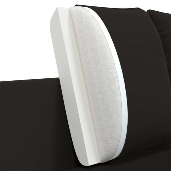 2-sits soffa 2-sits Svart 188 x 81 x 89 cm Sammet