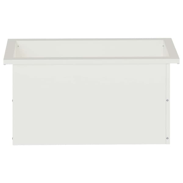 Odlingslåda med LED 2 st Vit 30 x 60 x 30 cm Stål