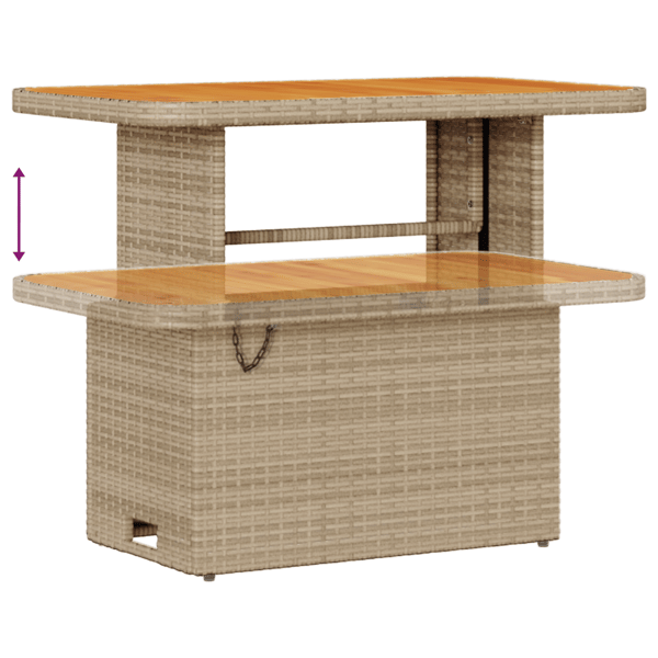 Trädgårdsoffset 12 st 11-Antal sittplatser Beige Poly rattan