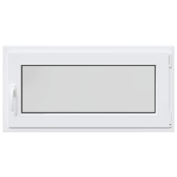 Källarfönster RISOR Vit 100 x 50 cm PVC och glas