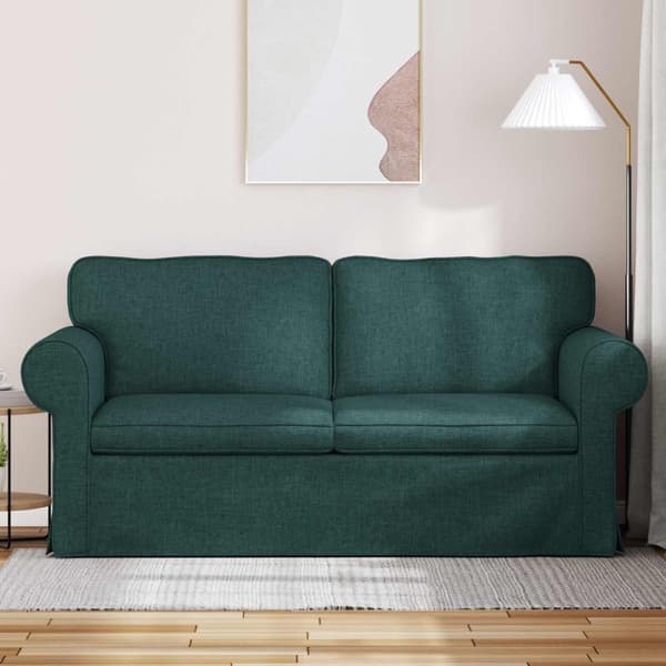 Soffa Mörkgrön 175 x 82 x 80 cm tyg