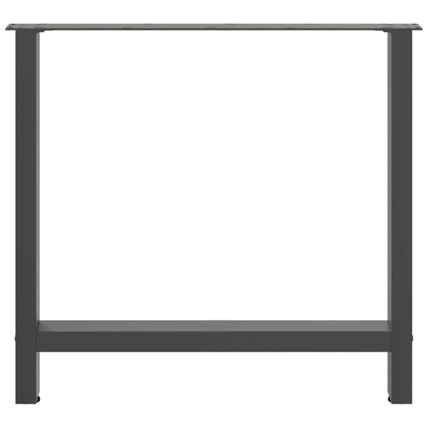 Matbordsben antracit 2 st 80x(72-73) cm stål